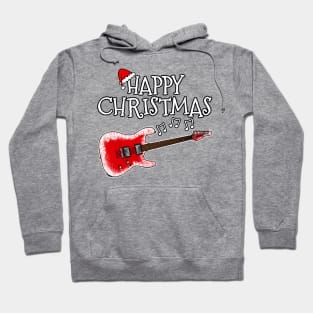 Christmas Electric Guitar Teacher Guitarist Xmas 2022 Hoodie